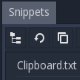 Snippets Editor Plugin's icon
